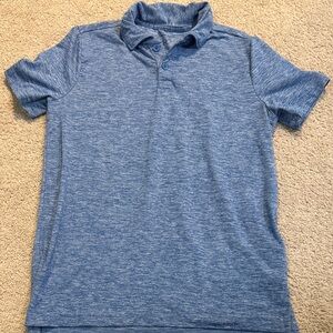 Abercrombie Kids Heathered Blue Dri Fit Polo size 11/12